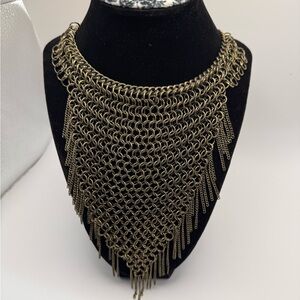 Vintage Copper necklace Chandelier style 13” long by 8” wide